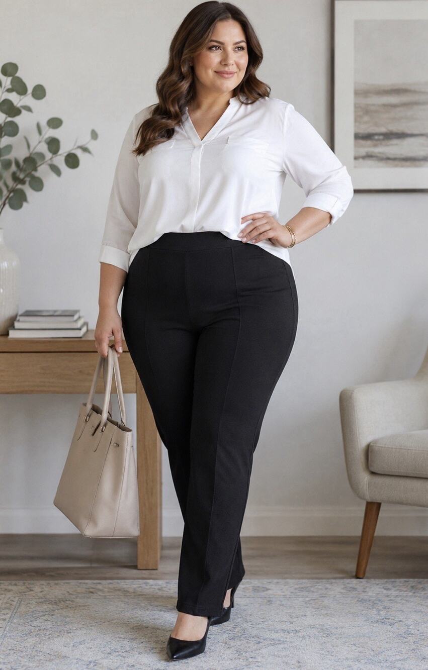 NWT Nygard Luxe Slims Core Annual Straight Pants Super Stretch Plus Size 1X